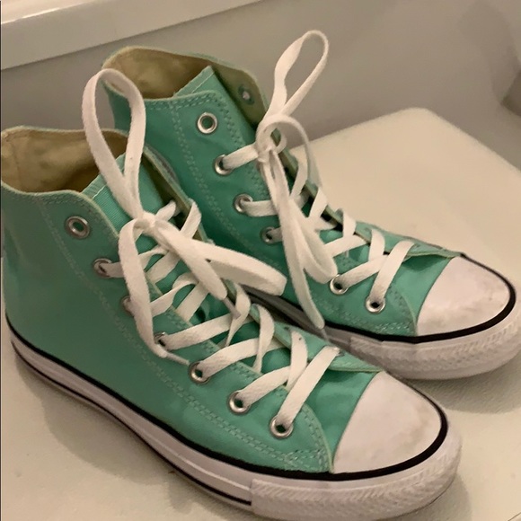 converse mint green high tops